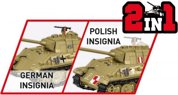 Cobi Klocki Klocki Panzer V Panther G Pudel 1133 klocków