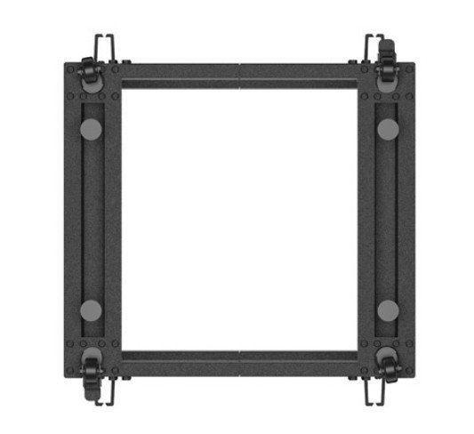 Lanberg Open rack 19&#039;&#039; 9U 600x600-1100 regulowany czarny