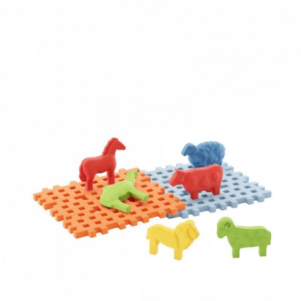 Marioinex Klocki Mini Waffle - Zwierzęta z podstawą