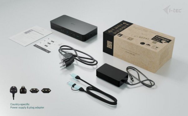 i-tec Stacja dokująca Universal Intelligent Dual Display Docking Station Power  Delivery 100W