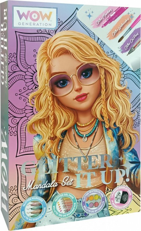 Kids Euroswan Zestaw kreatywny Mandala brokat