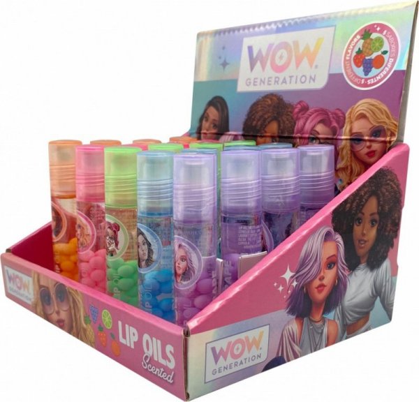 Kids Euroswan Olejek zapachowy do ust WoW MIX display 20 sztuk