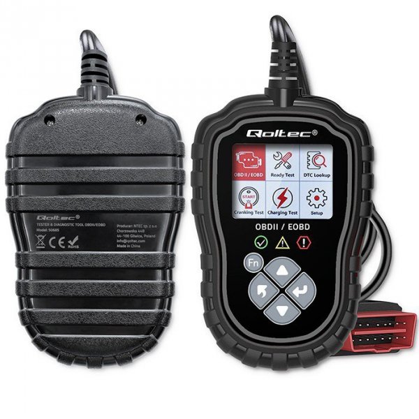 Qoltec Cyfrowy Tester diagnostyczny ProLine | OBDII EOBD | 8V-25V | DualSystem