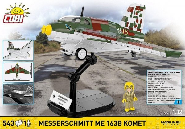 Cobi Klocki Klocki Messerschmitt Me 163B Komet 543 elementów