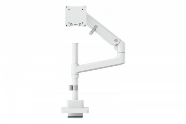 Digitus Ramię biurkowe pojedyncze z zaciskiem i sprężyną gazową 1x LCD max. 57" 27kg, VESA: 75x75, 100x100, białe