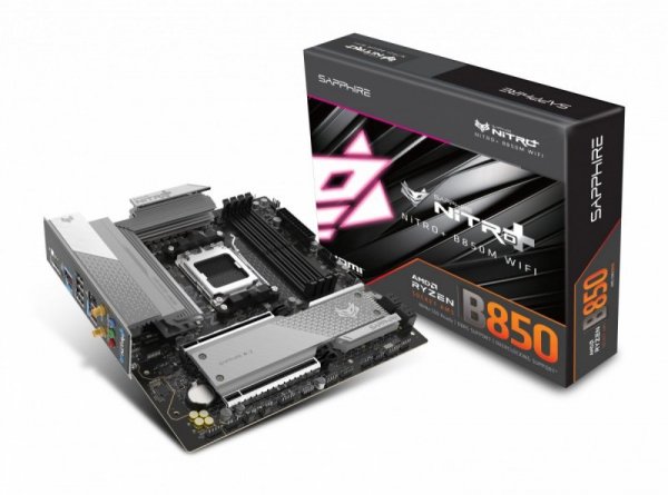 Sapphire Technology Płyta główna NITRO+ B850M WIFI AM5 4DDR5 mATX
