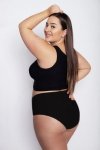 Julimex Flexi-One Plus Size Maxi černé Kalhotky