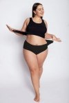 Julimex Flexi-One Plus Size Maxi černé Kalhotky
