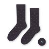 Steven 056 228 vzor grafitové Pánské oblekové ponožky