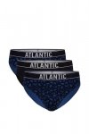 Atlantic 151 3-pak nie/gra/nie Pánské slipy