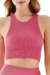 Gabriella Seamless halter rib 1203 rose Sportovní top