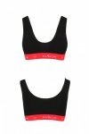 PS003 TOP black biustonosz bawełniany