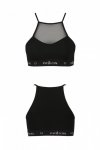 PS006 TOP black biustonosz z siateczką