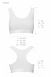 PS010 TOP white biustonosz bawełniany