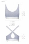 PS012 TOP grey biustonosz bawełniany