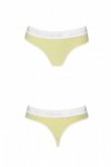 PS007 PANTIES yellow stringi bawełniane
