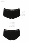 PS010 PANTIES black bawełnaine figi