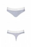 PS012 PANTIES grey stringi bawełniane