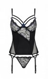 MEREDITH CORSET Czarny gorset