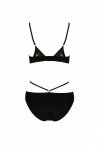 LARA BIKINI Czarny zestaw dwuczęściowy z koronką