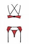 MAGNOLIA SET Czerwony zestaw dwuczęściowy