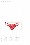 WARDA THONG Czerwone