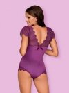 Bielizna-Moketta body fioletowe  S/M