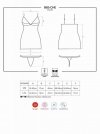 Bielizna-865-CHE-1 koszulka i stringi  S/M