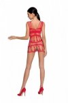 BS089 Bodystocking Czerwony