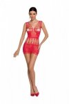 BS090 Bodystocking Czerwony