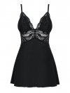 Obsessive 810-BAB-1 black babydoll Koszulka