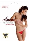 MT005 Czarne stringi z koronką