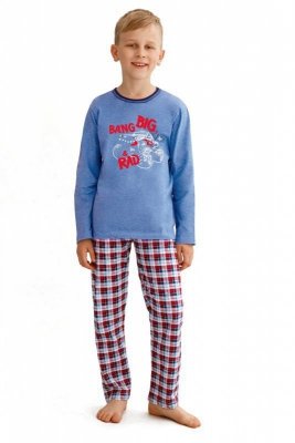 Taro Mario 2651 modré Chlapecké pyžamo
