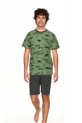 Taro Luka 2741 zelené Chlapecké pyžamo