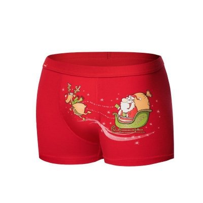 Cornette Santa's Sleigh 007/67 Red Pánské boxerky