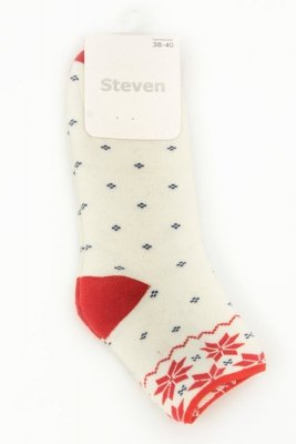 Steven 123 10 ecru Dámské ponožky