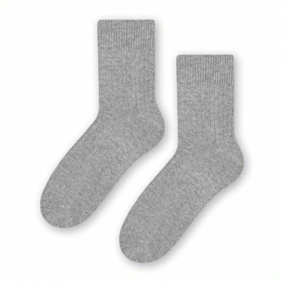 Steven vlněné 093 melanžovo-šedé Dámské ponožky