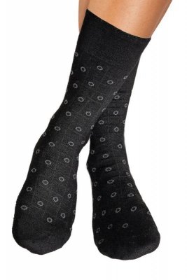 Noviti SB 004 08 puntíky černé Pánské ponožky