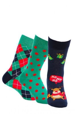 Wola W94.P55 Vánoční pánské ponožky A'3