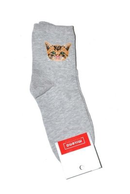 Milena 0200 Kočka Dámské ponožky