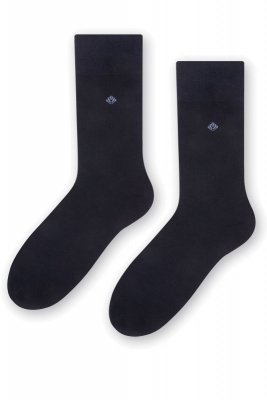 Steven 056 098 tmavě modré Pánské oblékové ponožky