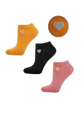 Moraj CSD240-052 Srdce A'3 Dámské kotníkové ponožky
