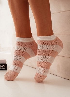 Milena Ažurové 1504 Dámské kotníkové ponožky