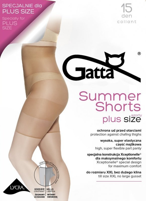 Gatta Summer Shorts 15 den dámské kalhotky - šortky, které neodírají a netlačí do stehen