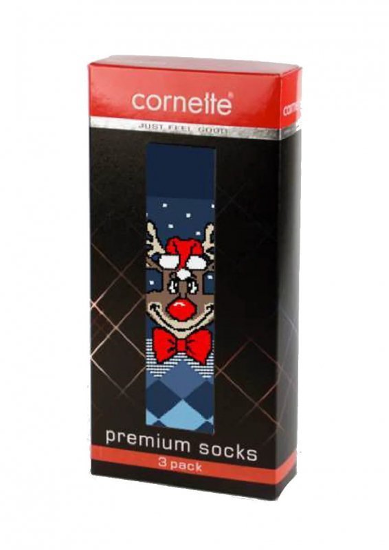 Cornette Premium A36 Vánoční A'3 Ponožky