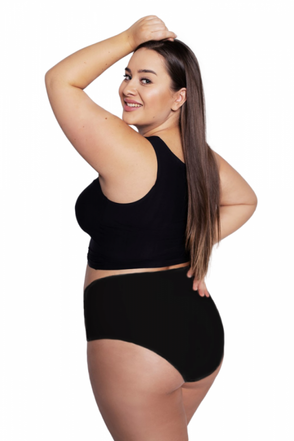 Julimex Flexi-One Plus Size Maxi černé Kalhotky