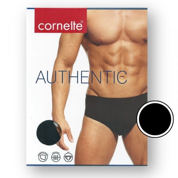 Cornette Authentic 221 černé Pánské slipy