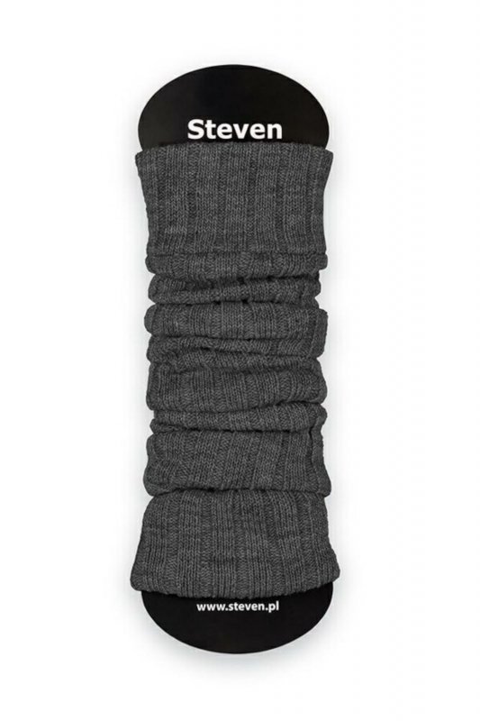 Steven 068 vlněné tmavě šedý melanž Dámské návleky
