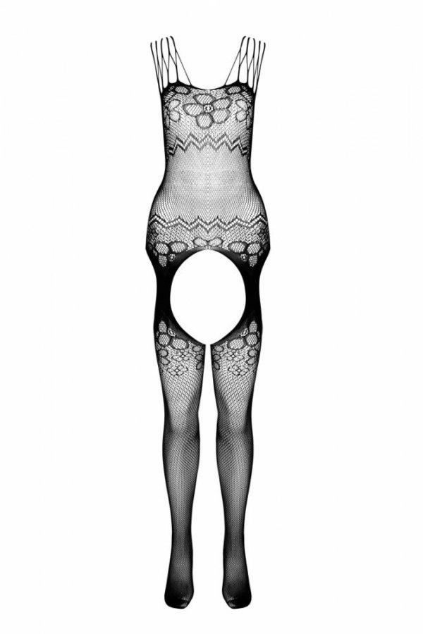 Passion Eco BS004 černý Bodystocking