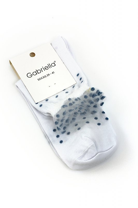 Gabriella SD/002 bílé/modré Dámské ponožky